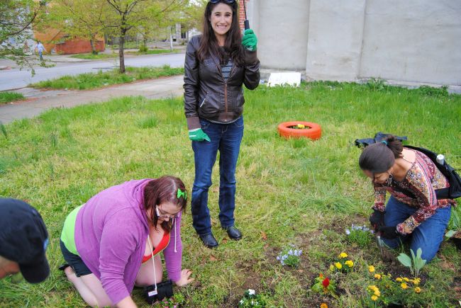 Guerrilla Gardening in Baltimore For Earth Day | Uncustomary Art