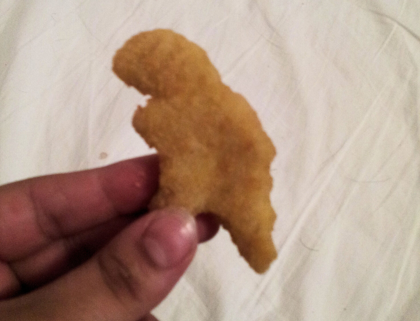 dinosaur chicken nugget