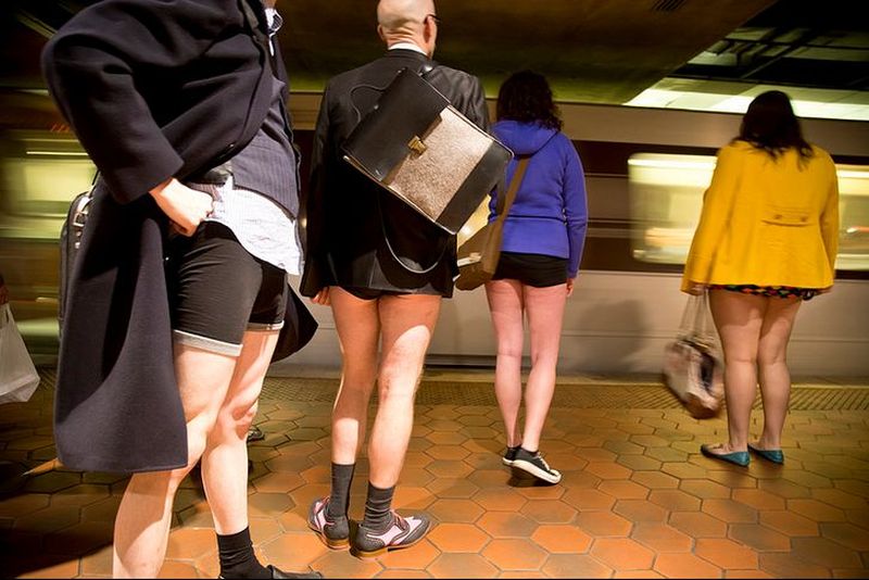 No Pants Subway Ride DC 2014