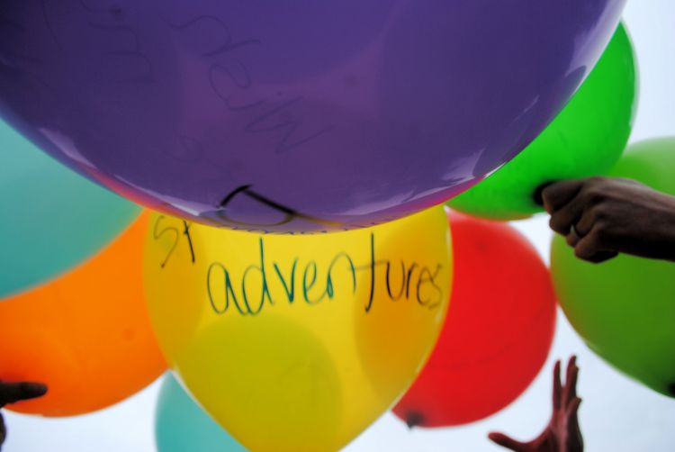 Birthday Balloon Release Uncustomary Art