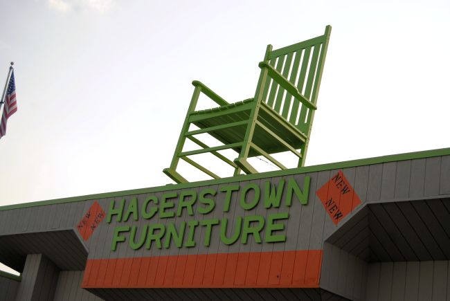 Roadside America Uncustomary Art Giant Chair Hagerstown