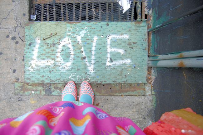 Weekly Happiness Uncustomary Art love graffiti feet