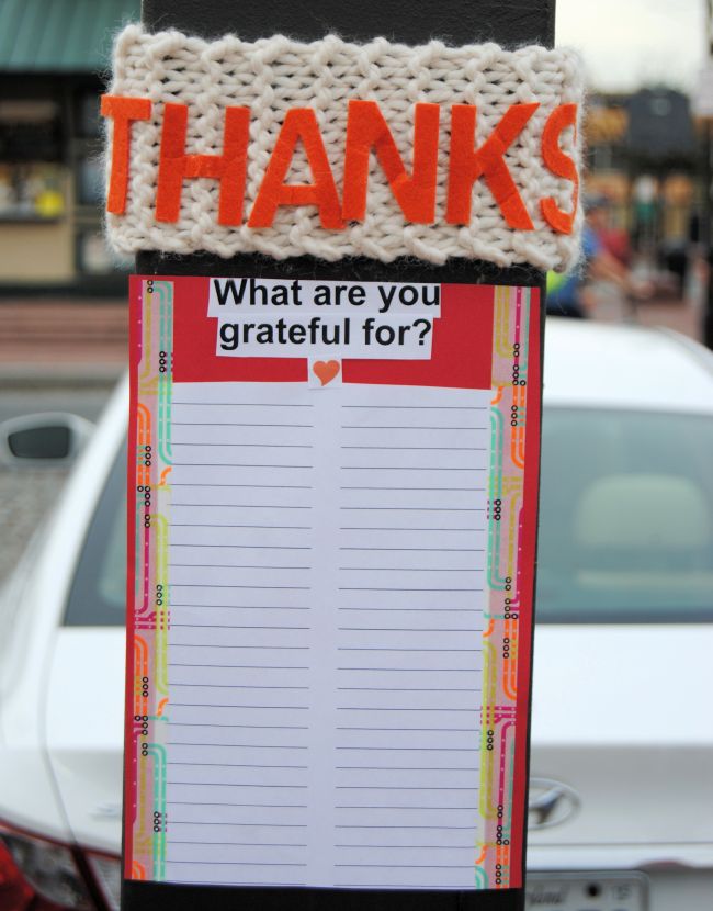 What Are You Grateful For? Installation | Uncustomary Art