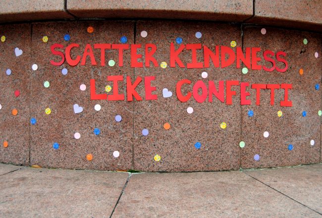Scatter Kindness Like Confetti Installation Baltimore Uncustomary Art (4)
