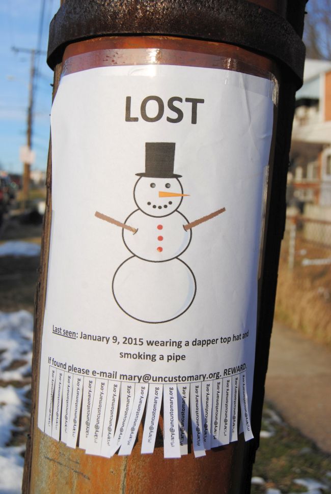 Missing Snowman | Uncustomary Art