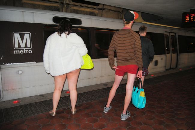 No Pants Subway Ride DC 2015