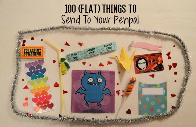 100 (Flat) Things To Send To Your Penpals