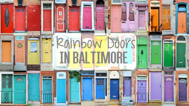 Rainbow Doors In Baltimore
