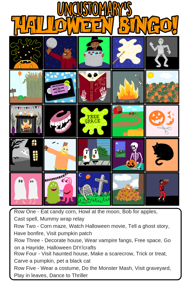 Halloween Bingo | Uncustomary