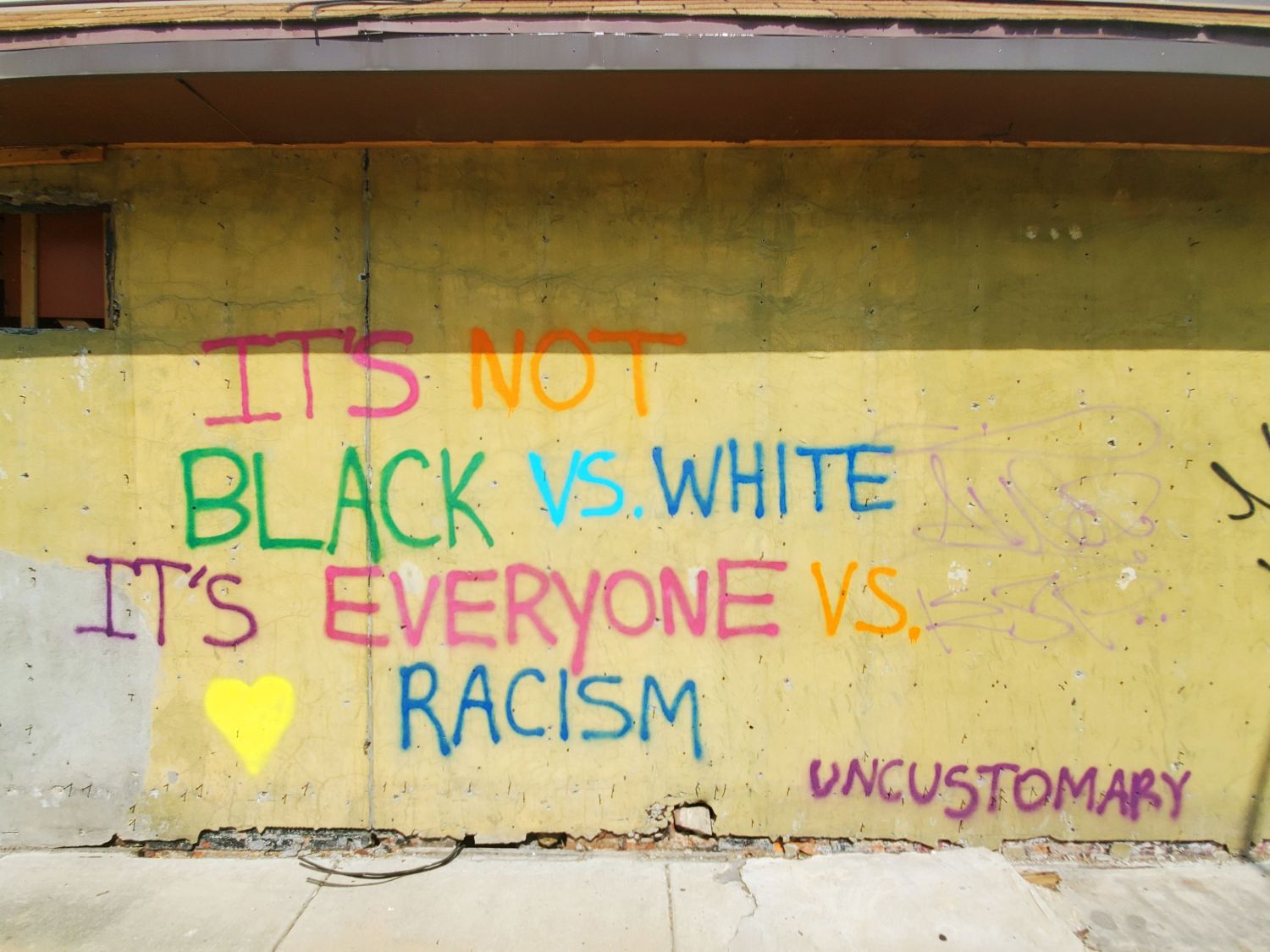 It’s Not Black Vs. White It’s Everyone Vs. Racism – Uncustomary (1)