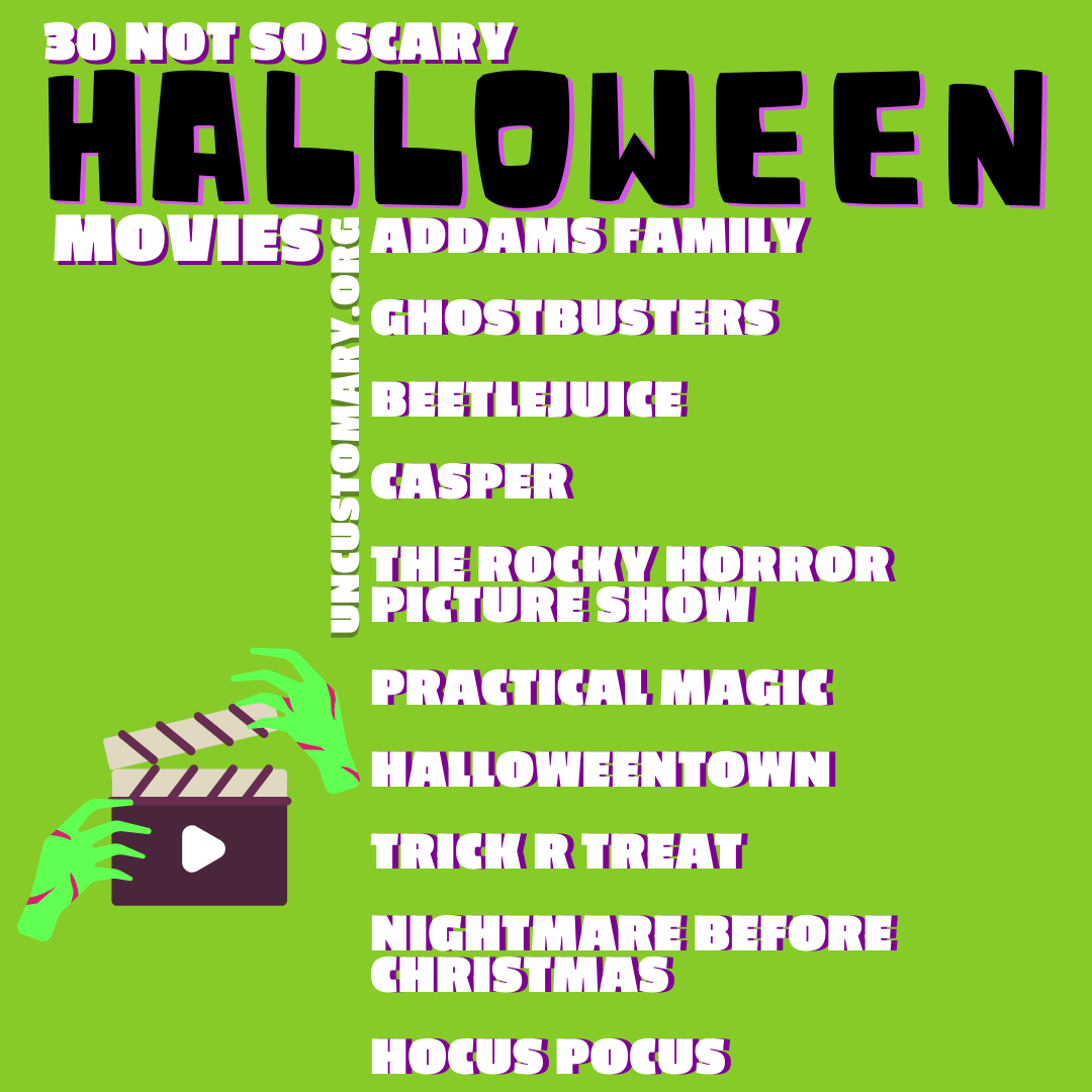 30 Not So Scary Halloween Movies! | Uncustomary