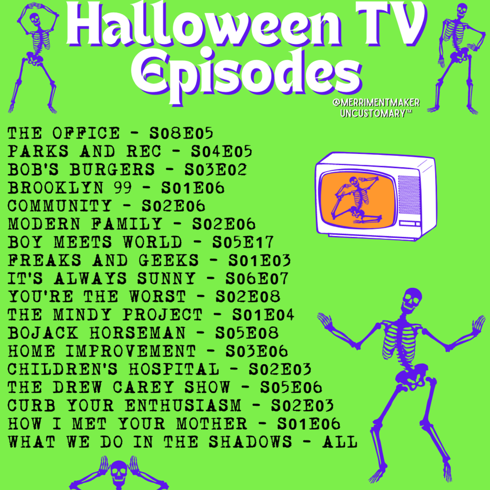 Halloween TV Episodes | Uncustomary