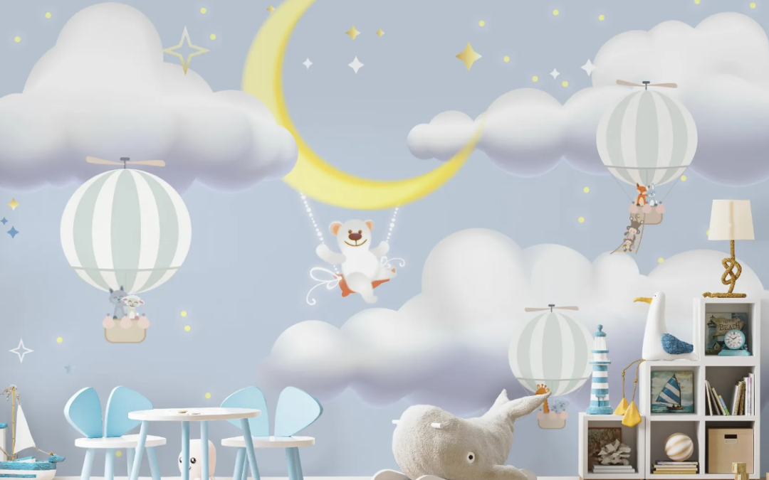 Cloud and Star Wallpaper Ideas for a Dreamy Baby Room