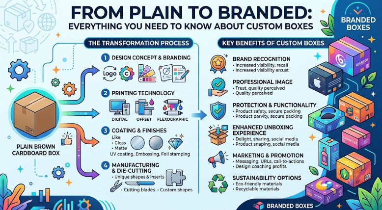 From Plain to Branded: Everything You Need to Know About Custom Boxes